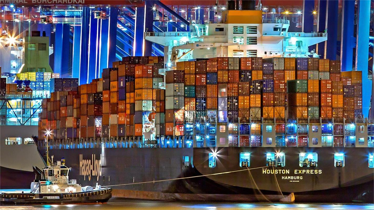 Container terminal at the Port of Genoa in Italy