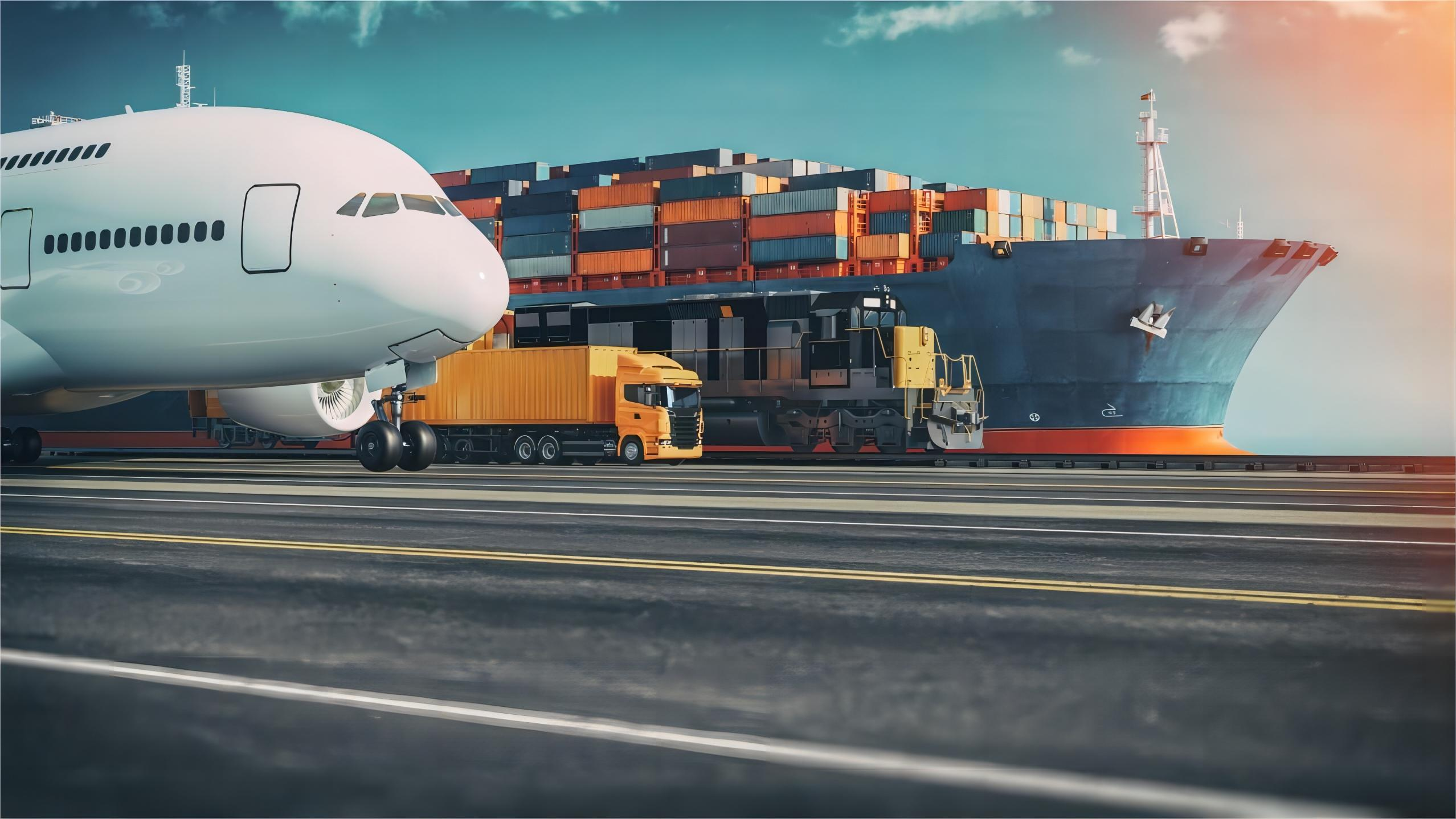 Warehouse worker preparing cargo for China to USA sea shipping