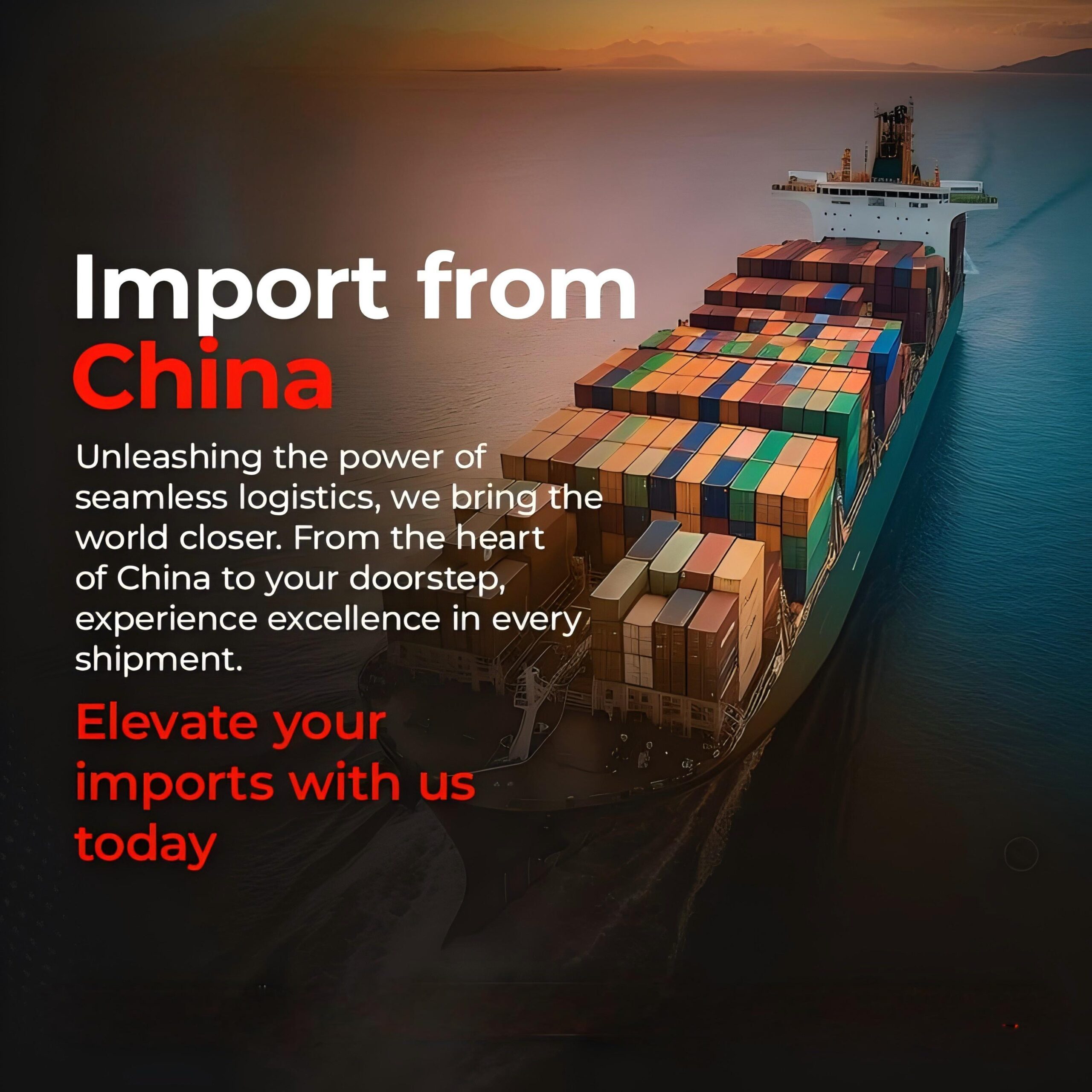 Logistics warehouse showing consolidated cargo for sea freight