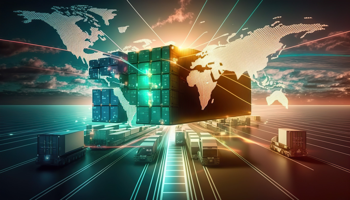 Logistics professional managing international shipments