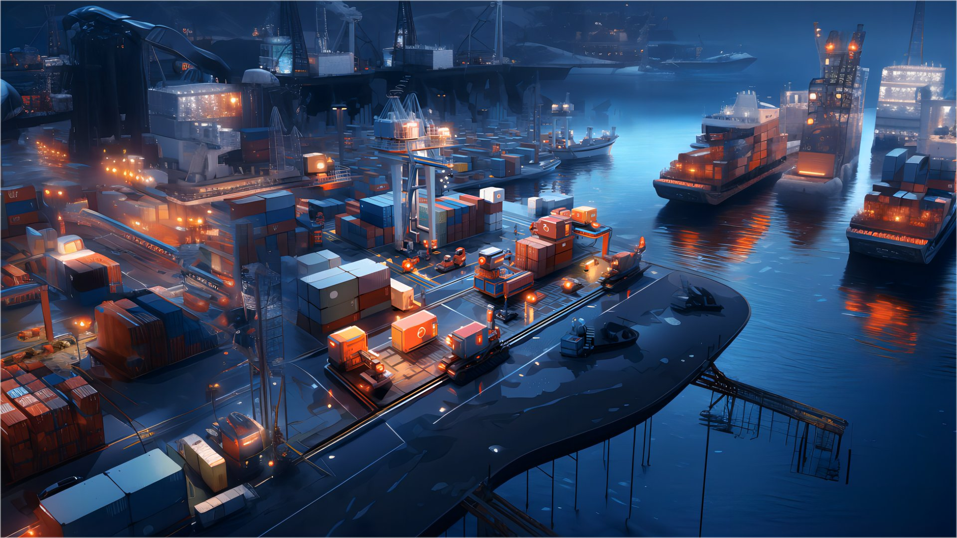 Logistics warehouse handling LCL cargo consolidation