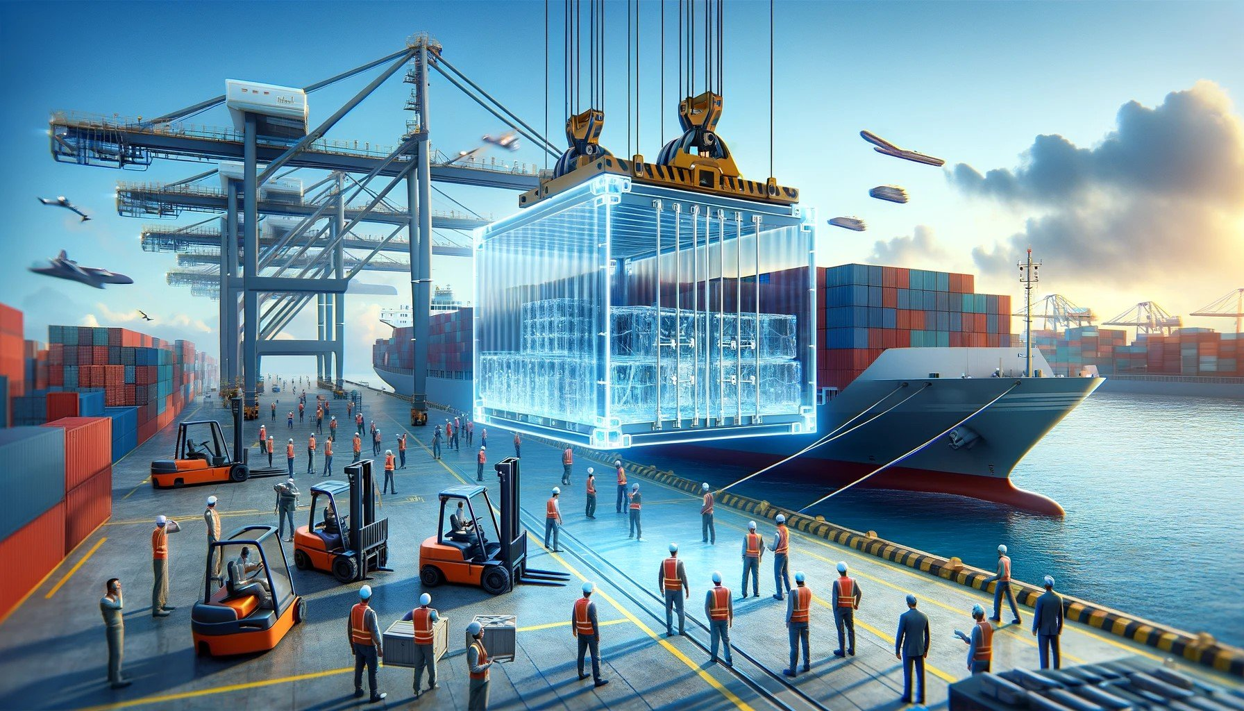 Logistics professional reviewing customs documentation for USA import