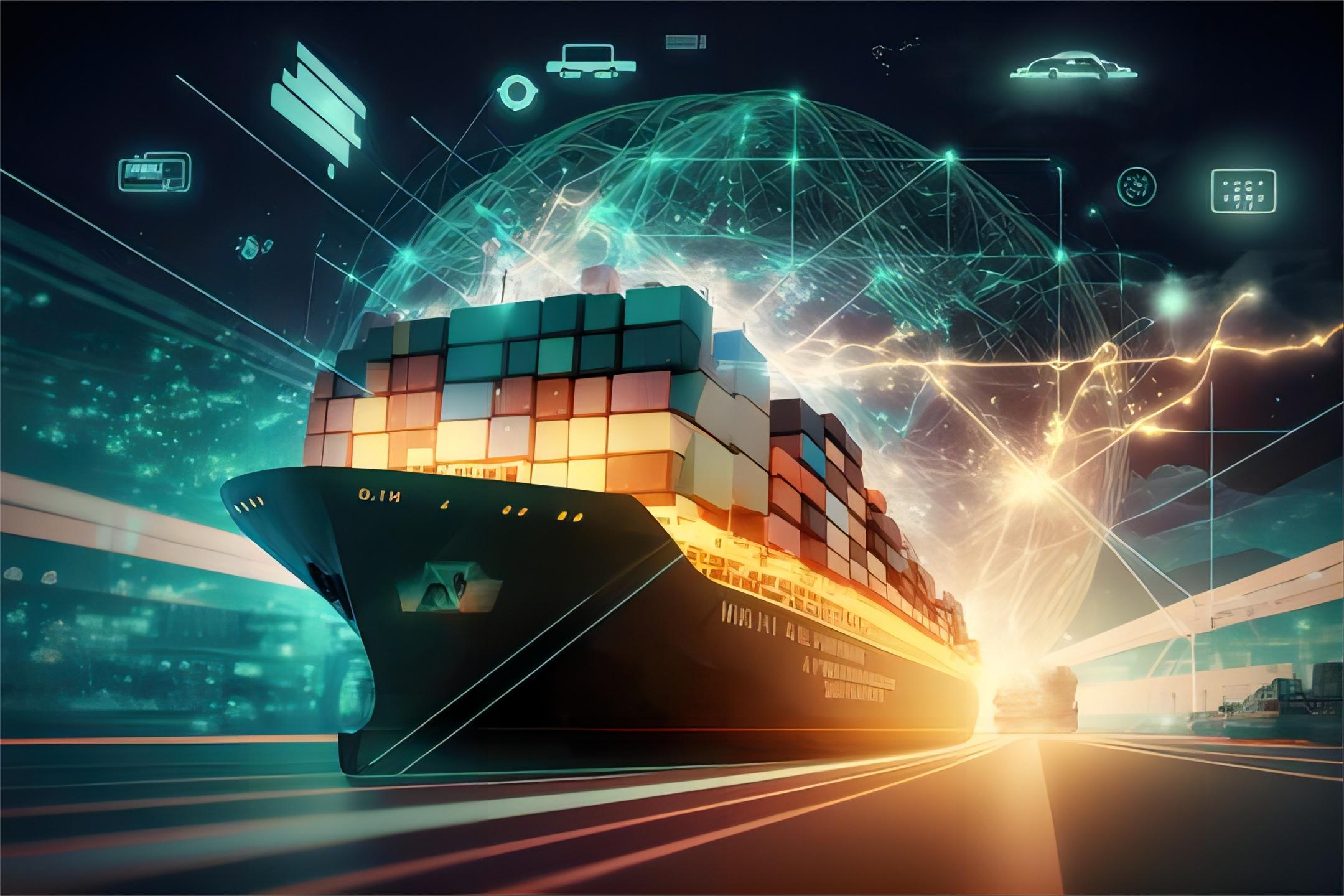 Logistics warehouse in Germany receiving Chinese cargo