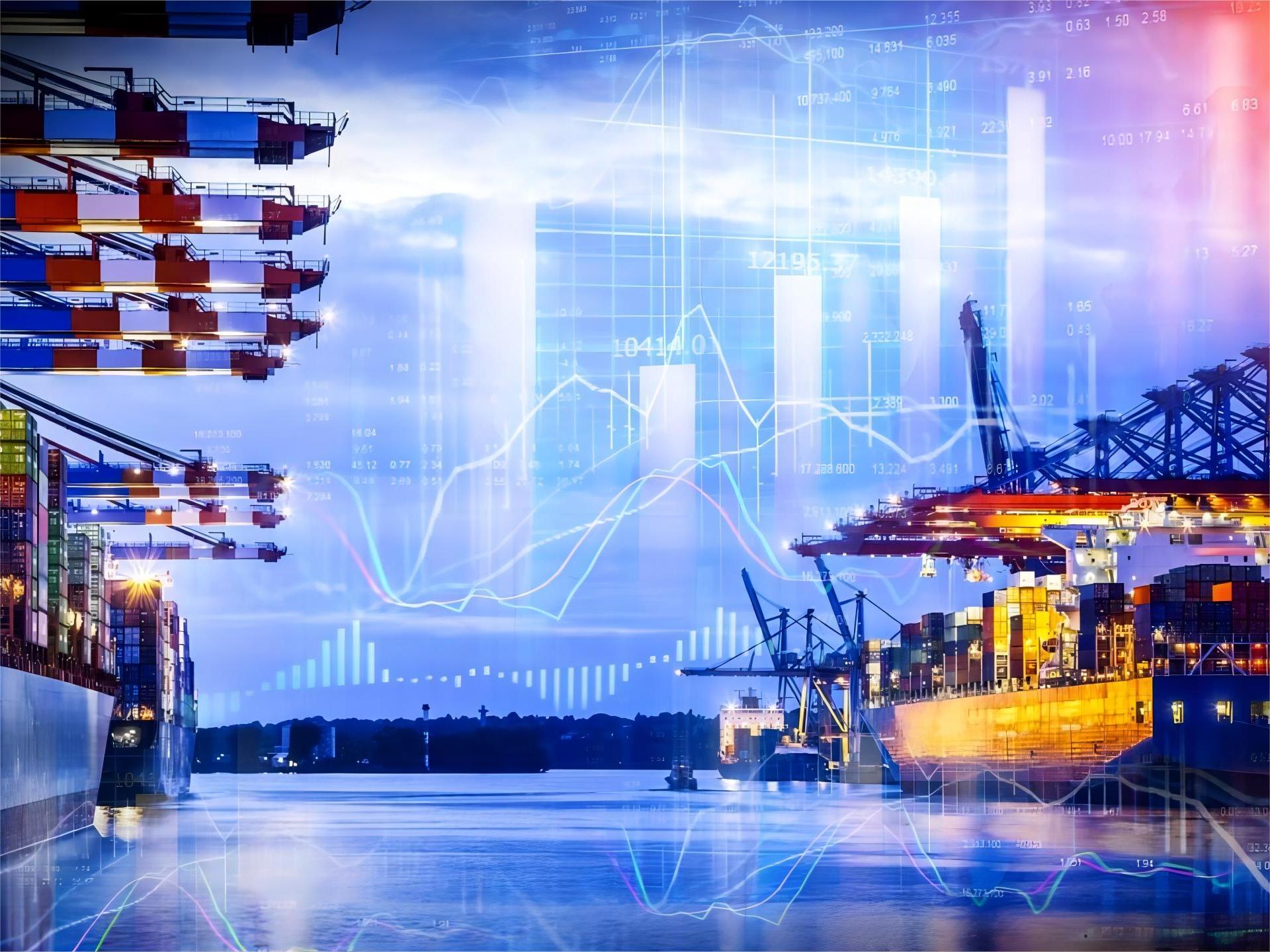 Global logistics network showing China shipping routes
