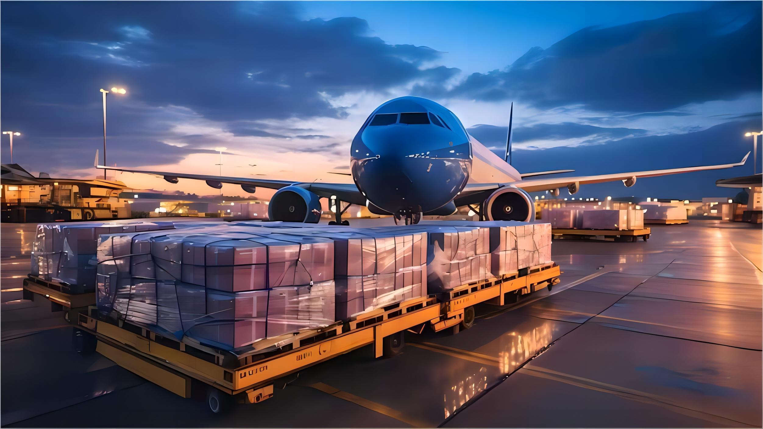 Logistics warehouse processing goods for China to Europe rail freight