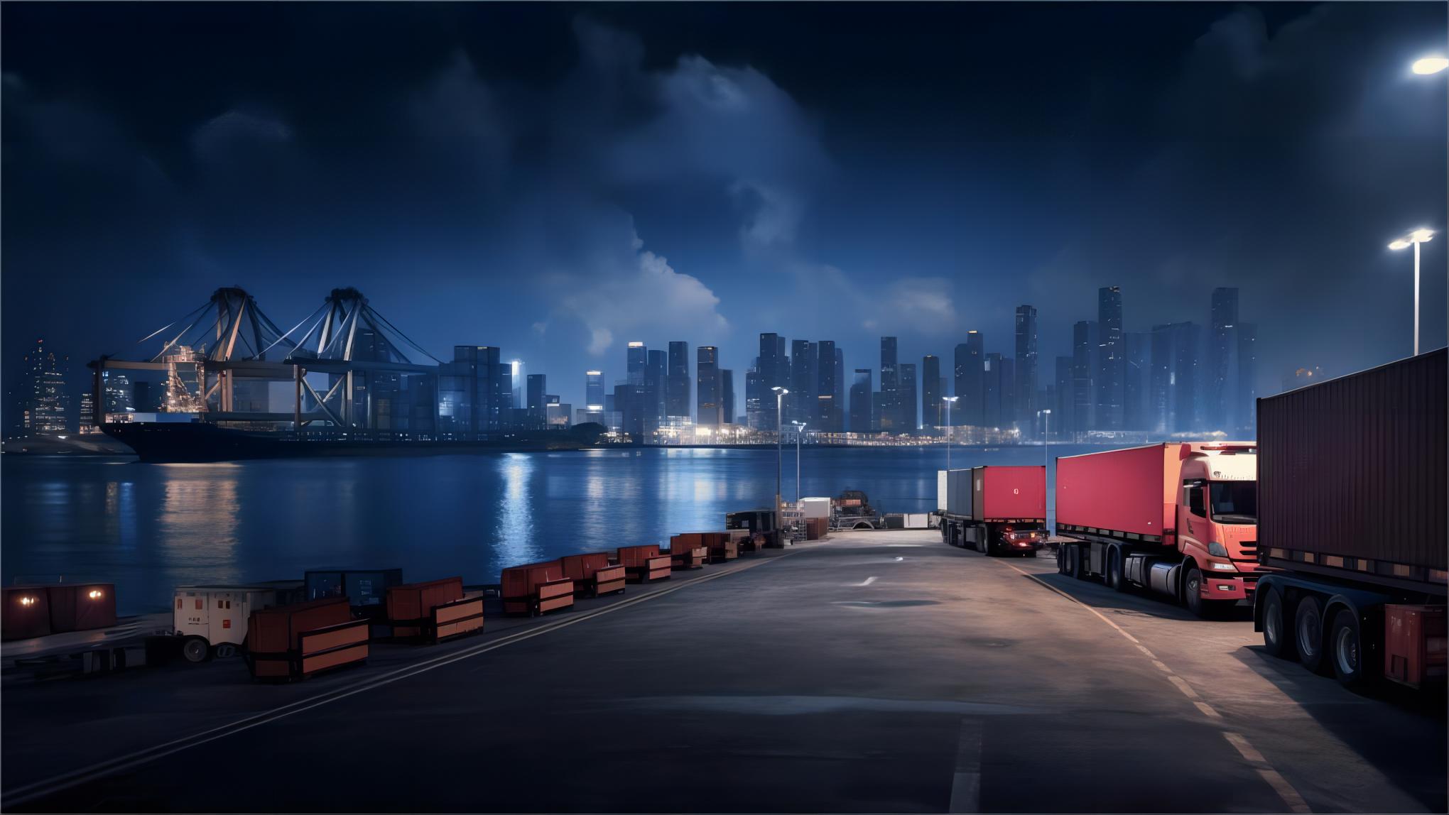 Global logistics network connecting China to international FBA centers