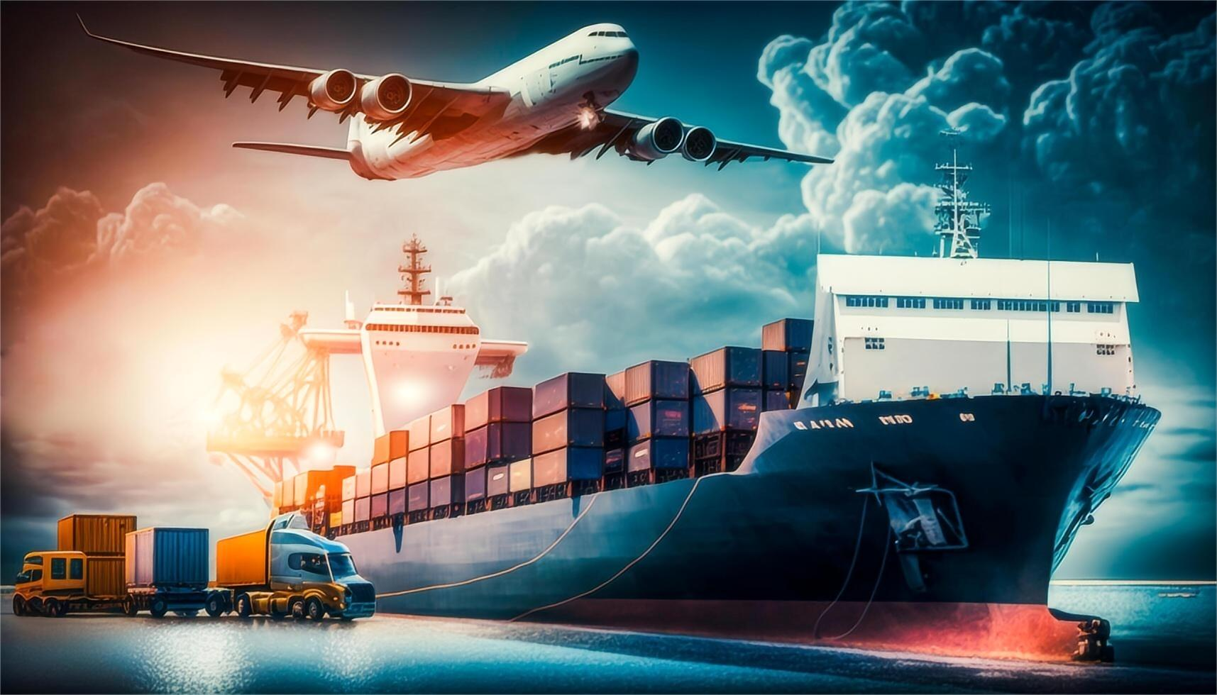 Logistics professional reviewing shipping documents
