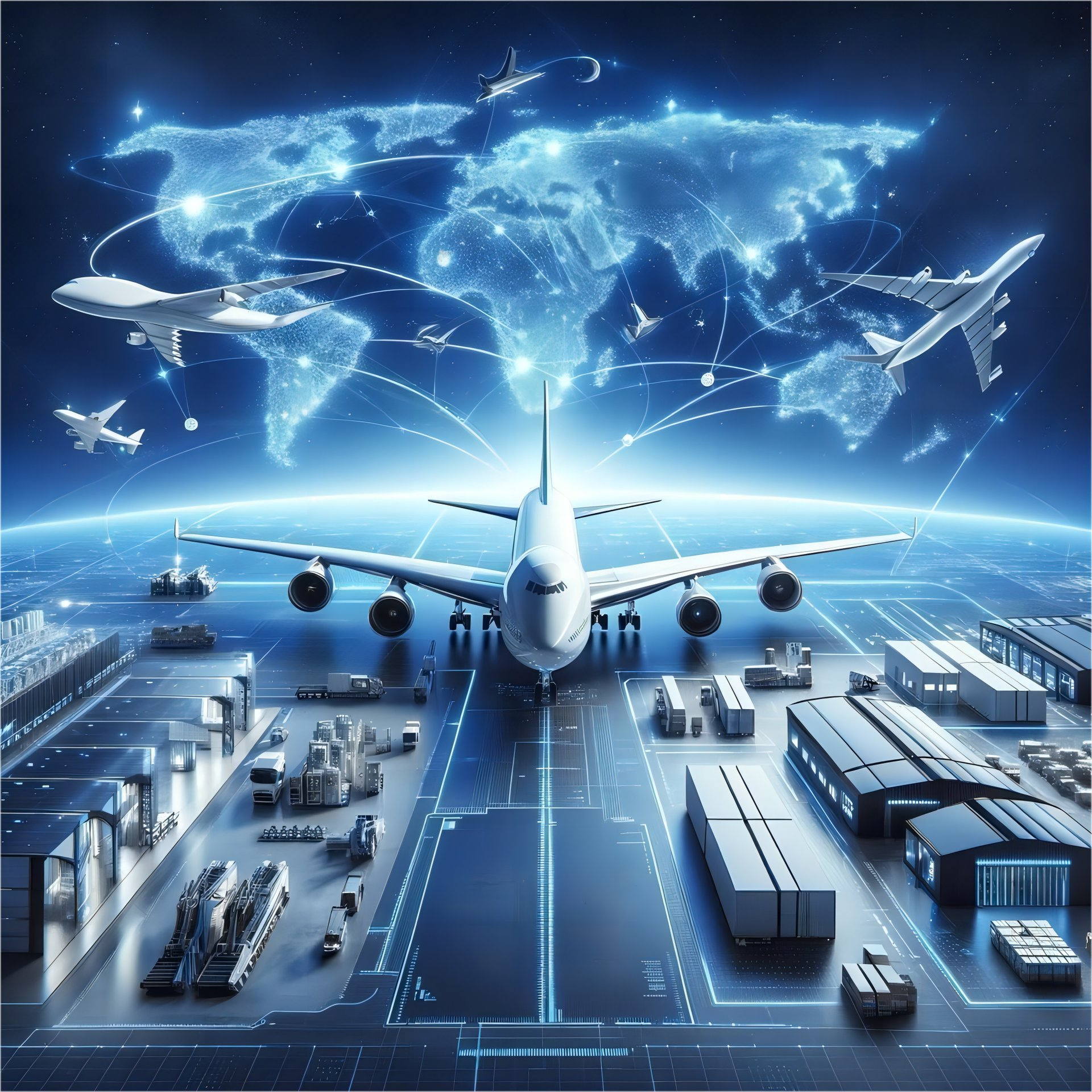 Air freight logistics process flow chart
